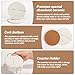 Acejoz Drink Coasters with Holder for Coffee Table, Absorbent Coasters Set of 6, Marble Style Ceramic Coaster for Wooden Table, Suitable for Kinds of Cups, Home Decor, 4 Inches(White)