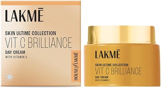 Lakme 9to5 1% Active Vitamin C+ Day Cream for Face | Face Cream for Bright, Glowing Skin | For Dry, Oily, Normal, Sensitive & Combination Skin | 50g