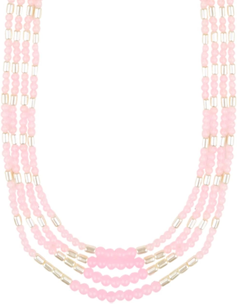 I Jewels Gold Plated Kundan Dulha Necklace/Moti Mala for Men