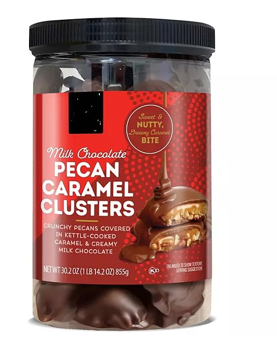 MM Milk Chocolate Pecan Caramel Clusters, 30.2 oz...