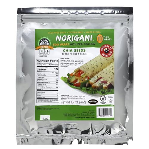 2. Norigami Gluten-Free Wraps With Chia Seeds
