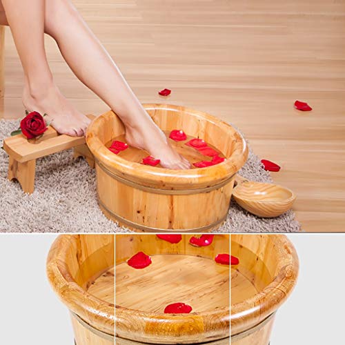 Spa de pies de madera de cedro natural para pedicure miniatura 2