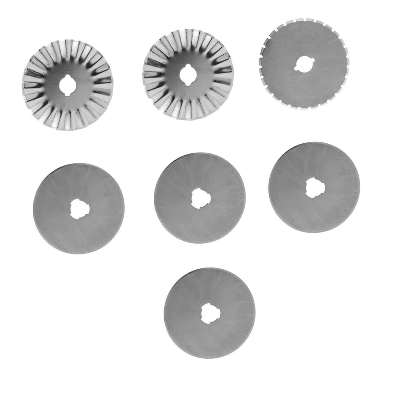 14piezas Cuchillas De Rotativas Con Estuche Dashed y Wavy Para Tela y Papel Manualidades y Costura