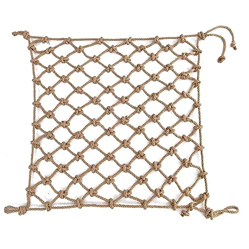 GLP Rope Net for Birds Child Protection Safety Net Treehouse Climbing Netting Hemp Rope Net Grid Playground Swing Climbing Net for Kids (Size : 1 * 10m(3 * 33ft))
