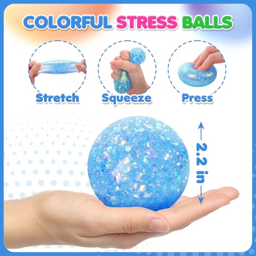 6 Set Squishy Stress Squeezing Balls