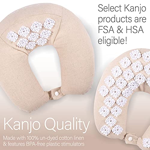 Kanjo Memory Foam Acupressure Neck Pillow - High Density Memory Foam Core - Travel Accessory Pillow - Relieves Neck Pain and Back Pain - Includes Carry Bag - FSA & HSA Eligible - Image 6