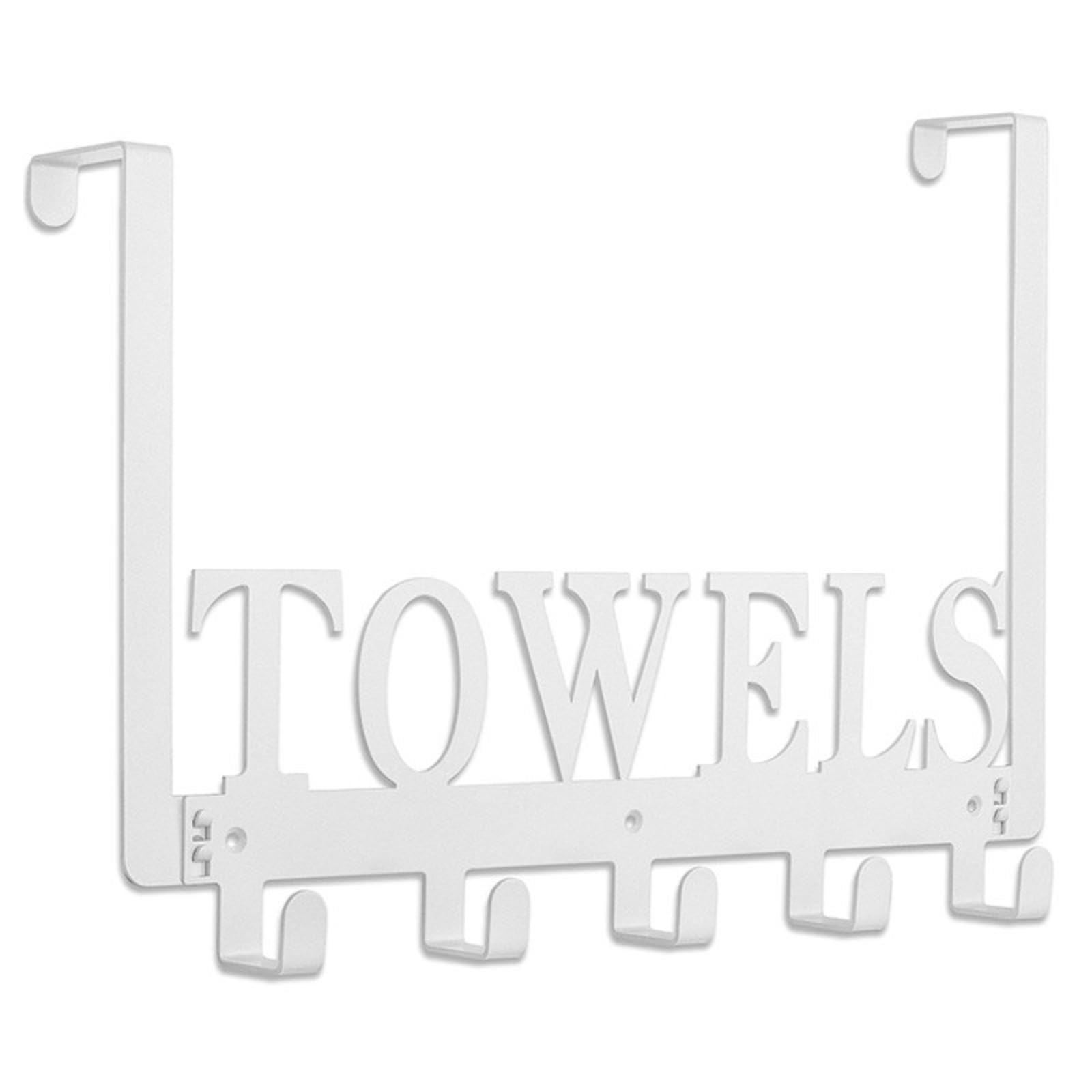 Crochets muraux porte-serviettes de salle de bain alphabet beige