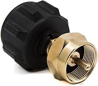 Vista 2 de Gas One Paquete de 2 adaptadores de recarga de propano para tanques de propano de 1 lb y se adapta a tanques de propano de 20 lb