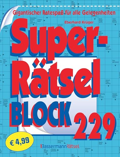 Superrätselblock 229 (5 Exemplare à 4,99 €): Gigantischer...