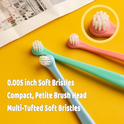 E.M&S.T by Emmeliestella Small Dog & Cat Toothbrush Micro Head, Cat Dental Care, Pets Toothbrush, Oral Hygiene, Easy to Handle, Deep Clean, Soft Bristles, Multi-Angle, Round&Pointed Toothbrush, 5 PCS E.M&S.T by Emmeliestella Small Dog & Cat Toothbrush Micro Head, Cat Dental Care, Pets Toothbrush, Oral Hygiene, Easy to Handle, Deep Clean, Soft Bristles, Multi-Angle, Round&Pointed Toothbrush, 5 PCS