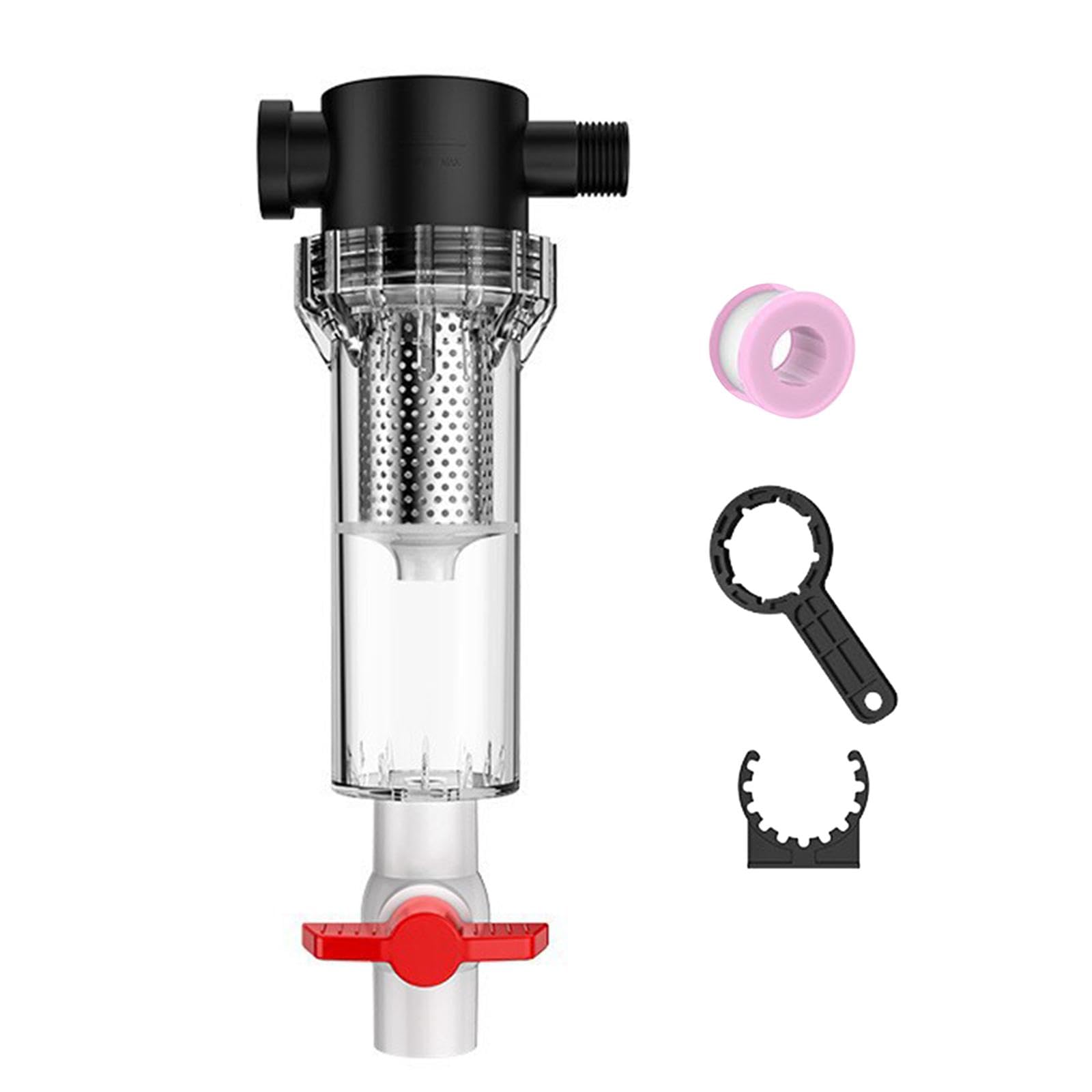 F Fityle Filtre D'Aquarium Puissant Accessoire Interne Transparent Anneau en Silicone Étanche Pompe Professionnelle et Système de Nettoyage Facile Adapté pour, 10 Mailles