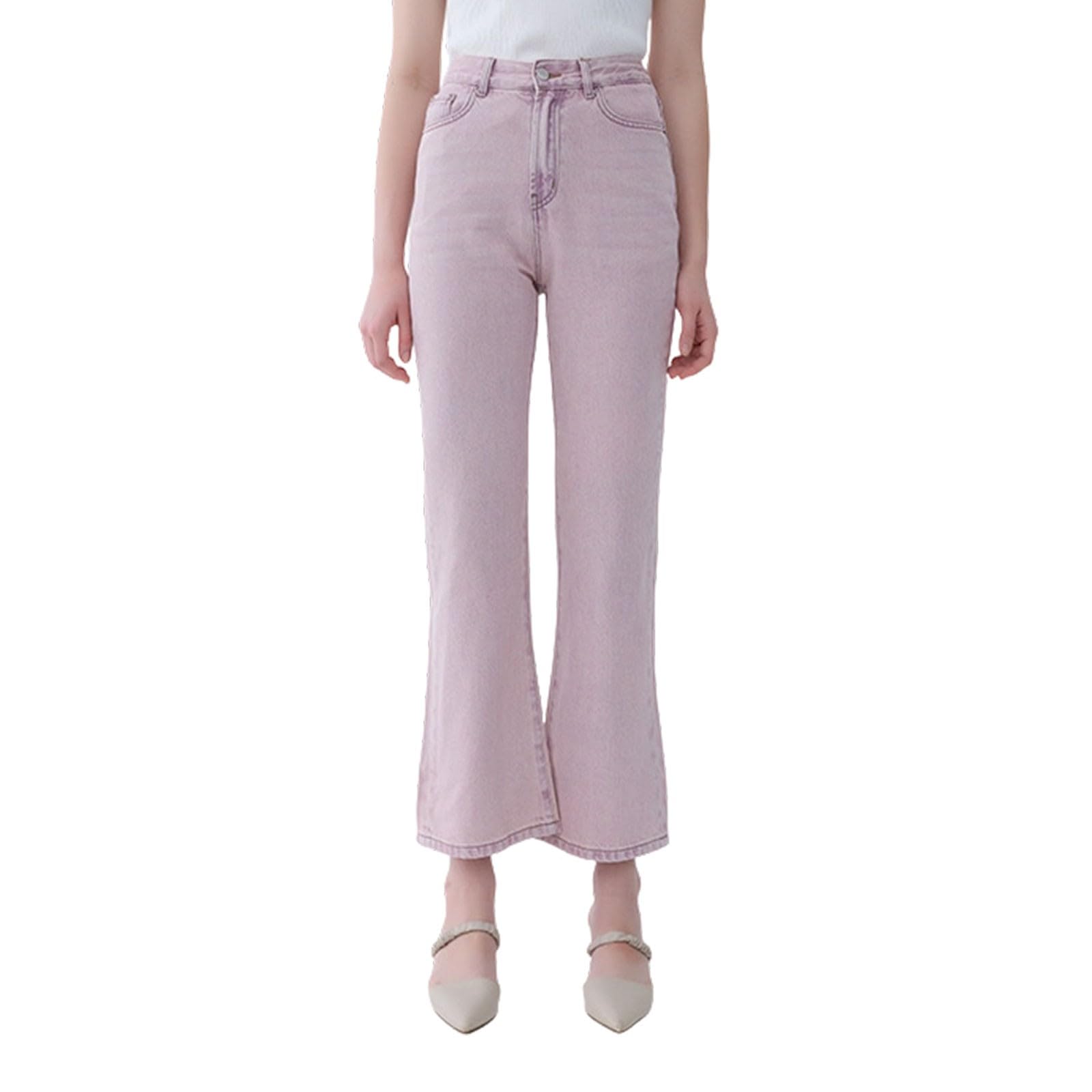 Pantalones vaqueros de cintura alta para mujer, pantalones vaqueros de pierna ancha, pantalones vaqueros boyfriend Bootcut pantalones de percusión bajos elásticos Y2K Vintage Streetwear Comfort Fit