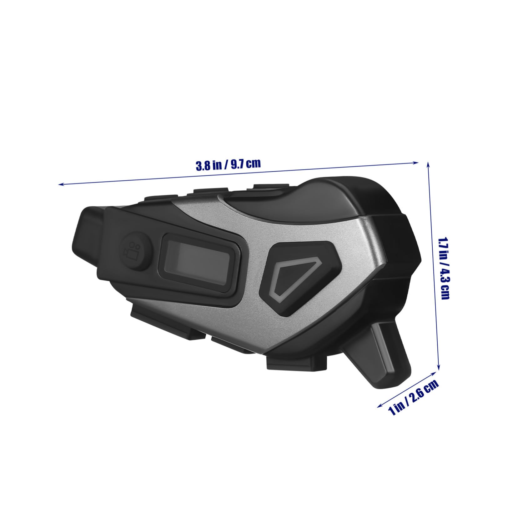 Cabilock 1200mah Cuffie per Moto Microfono e Cancellazione del Rumore Supporto per Caschi da Ciclismo Cuffie Wireless Impermeabili Memoria Integrata per Musica e Chiamate Chiare