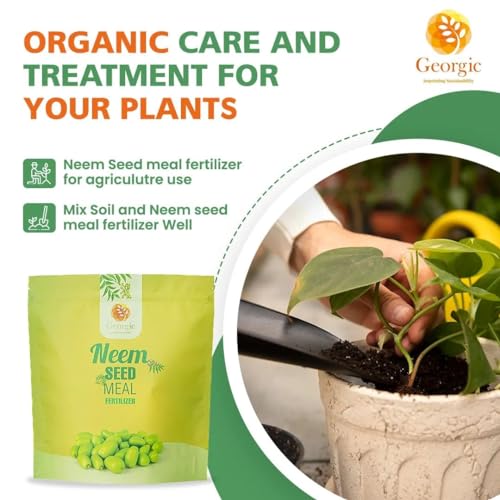 Premium Neem Seed Meal fertilizante orgánico 3 lb miniatura 4