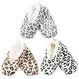 Adult Super Soft Warm Cozy Fuzzy Slippers Non-Slip Lined Socks - Assortment N11 - Medium - 3prs