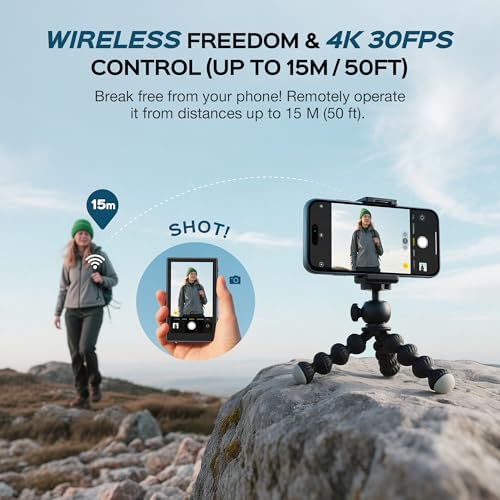 Pantalla de selfie magnética AMAZEAR con mando Bluetooth para creadores de YouTube 3