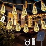 Giliwosy – Solar Lichterkette Aussen Mit 30 S17 Glühbirnen, 17M Lichter