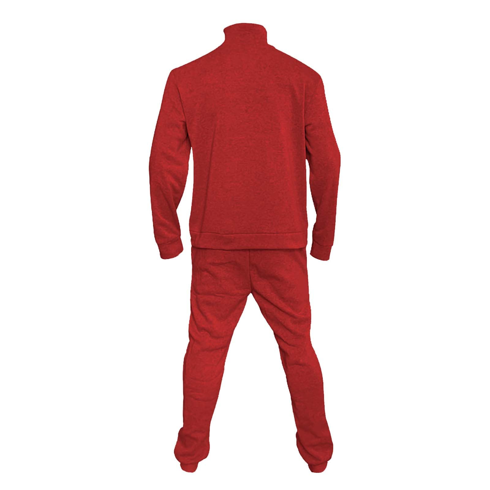 Męski dres treningowy z zamkiem do połowy, 2-częściowy, bluza i joggery, beżowa odzież domowa z wysokim dekoltem, strój dla mężczyzn, miękka bawełniana odzież sportowa, dopasowany krój, wygodny dres