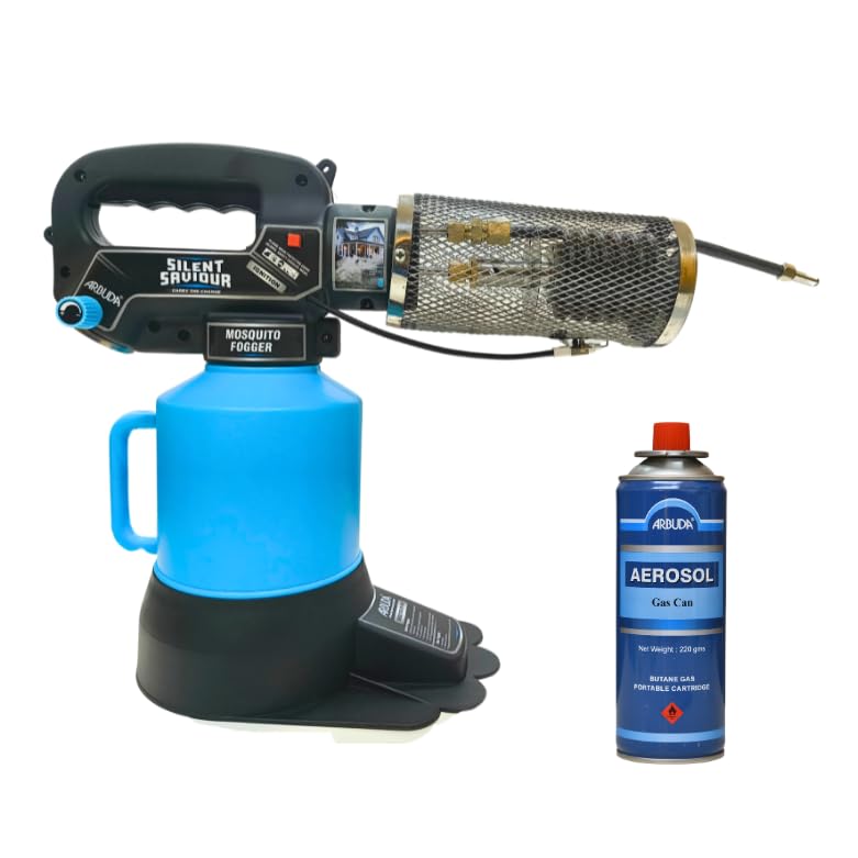 ARBUDA Silent Saviour Mosquito Fogging Machine | Low Maintenance Fogger | Dense Fog Output | No Coil Blockage | Gas Can Included for Home & Commercial Use