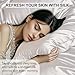 Ravmix 100% Silk Pillow Cases with Zipper, 21 Momme Mulberry Silk Pillowcase for Hair Skin Health, Soft Smooth Breathable Cool Pillow Cover for Beauty Sleep(Standard 20