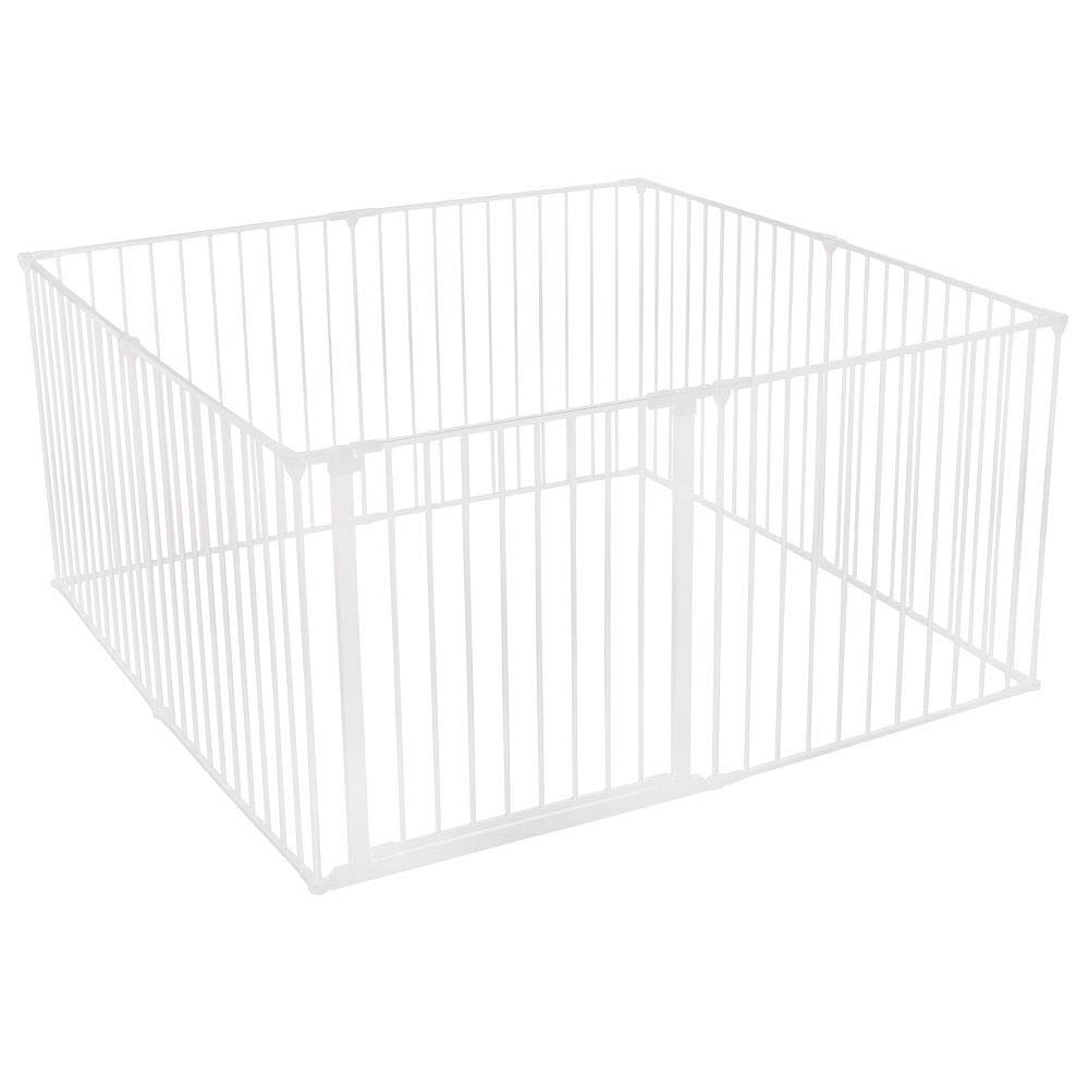 Bettacare Recinto Gioco per Animali, 144cm x 144cm, Bianco, 70cm di Altezza, Recinto per Cani e Cuccioli, Adatto ad Un Uso Interno ed Esterno, Facile da Installare