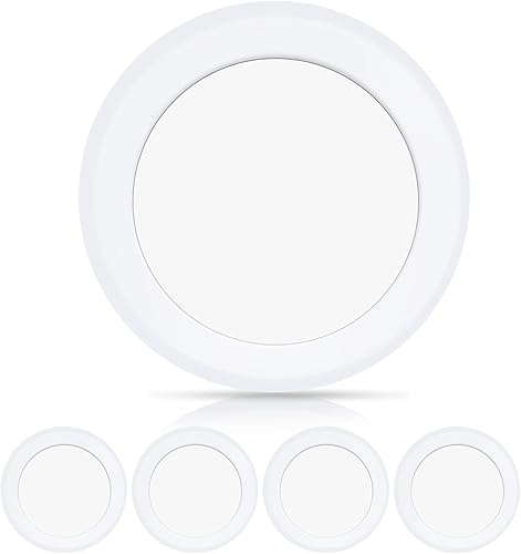 ECOELER Luces LED de disco de techo regulables de 6 pulgadas, 15 W, luz de disco regulable, 6500 K, blanco claro, 1050 lm, certificación ETL, se