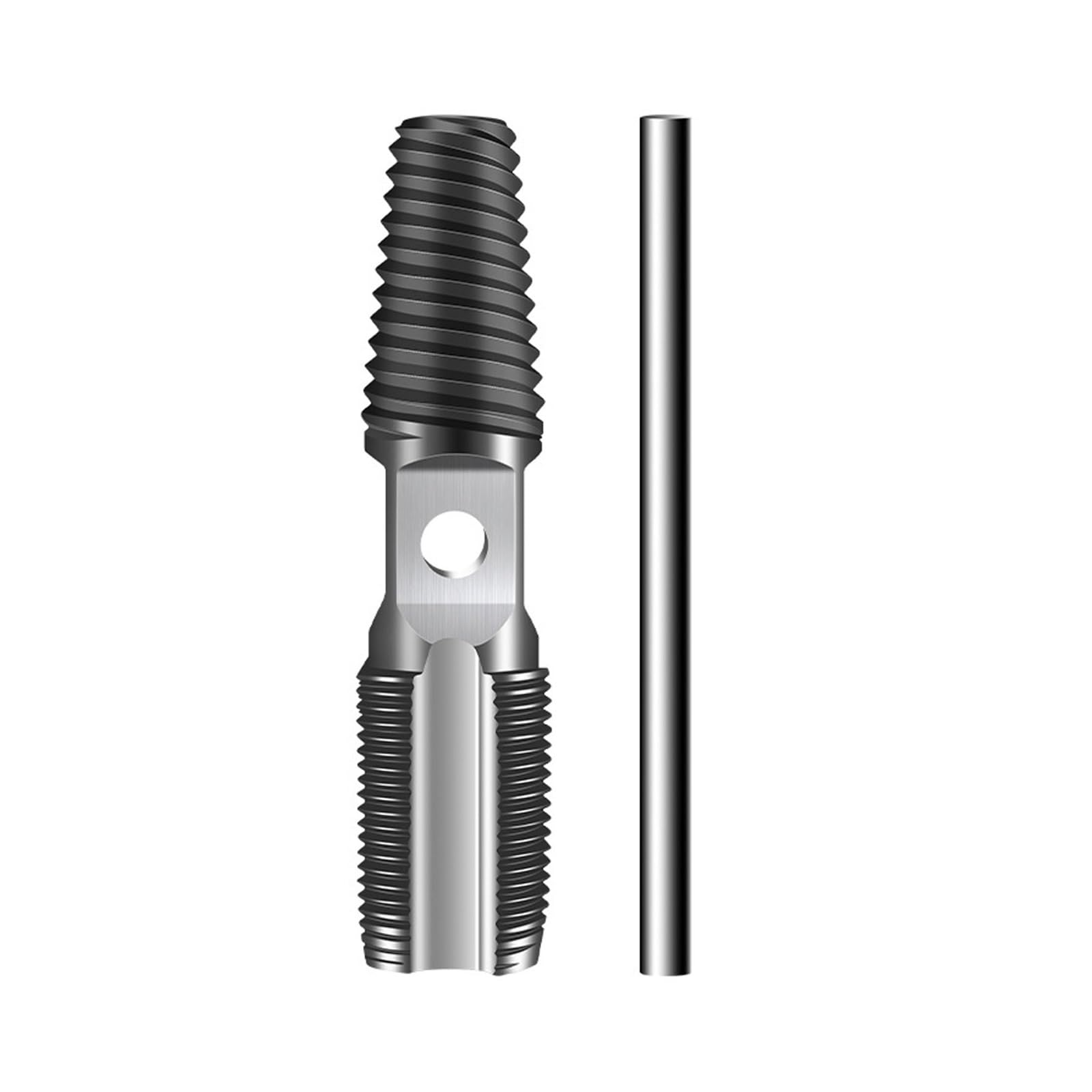 SBTRKT 2 in 1 Faucet Hose Triangle Valve Screw Remover 1/2 Inch 3/4 Inch Set Damage Broken Line Hose Bolt Remover Multipurpose House