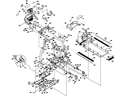 Image of Upper Display Electronic Board 013627-ABX Works with Hydra Fitness Exchange DT650 TM165 Treadmill