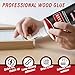 Wood Glue 35 OZ, Professional Wood Glue for Furniture Heavy Duty, Clear Woodglue for Woodworking, Furniture Repair and Crafts DIY Projects