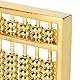 Tomotato Mini Messing Abakus, 9 Gears Gold Abacus Ornament Chinese Mathematik Berechnung Werkzeug Abacus Statue Figur für Heimdekoration Kinder Erwachsene Sammlung
