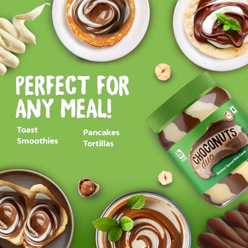 Image of Boni Choconuts Duo Hazelnut Spread With Cocoa - 400g | Netherland Chocolate Spread | Smooth & Spreadable (Pack of 3)