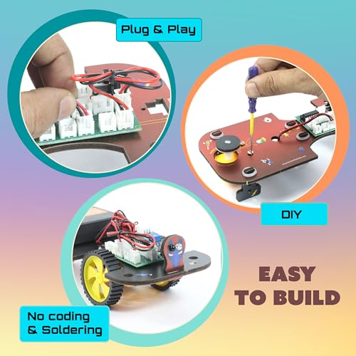 Image of Butterfly EduFields 5in1 STEM Robotics kit | Robotics Kits for Kids Ages 8 9 10 11 12 Years Old Boys Girls | Electronics Sensor Toy Modules | No Coding Required | Birthday Gift for Kids Ages 8+