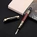 Metal Wood Grain Ballpoint Pen Refillable Fountain Pen Ball Pen for Sketching Journaling Doodling and Gifts