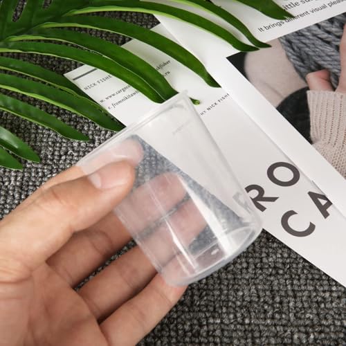 100 vasos medidores de plástico CertBuy 100ml miniatura 3