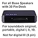 BMR A2DP 2in1 iPhone Bluetooth Music Receiver Adapter for 30 Pin Dock Headphone: Bose Sony Beats iHome Echo Alexa Motorcycle Car Stereo with 30 Pin Dock