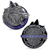 WOOPASER Police Challenge Coin Law Enforcement Challenge Coins Thin Blue Line Police Officer Military Gift -I Am The Sheepdog