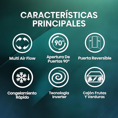 Miniatura 4 de Hisense Rb390n4bcc - Frigorífico Combi,No Frost, Inverter, Eficiente Clase C, Capacidad 304 L, 186 Cm Al, Cajón Verduras, 4 Estrellas Congelador, Puerta Reversible, Silencioso 39db, Color Blanco, Inox