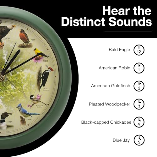 Image of Mark Feldstein Limited Edition 20th Anniversary Singing Bird Clock, 8 Inch
