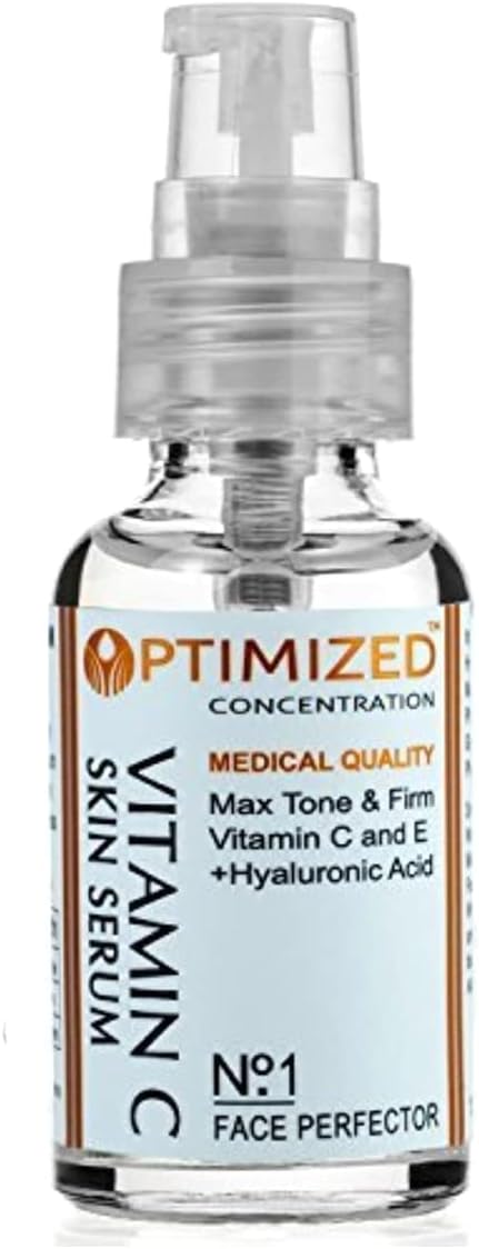 #1 BEST Anti Aging Vitamin C Serum with Vitamin E and Hyaluronic Acid, Medical Grade Skin Care For Face, Fill Fine Lines, Fades Age Spots, Evens Skin Tone, Anti Wrinkle OPTIMIZED for Day Use.