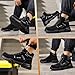 Dumsiyin Work Boots for Men Lightweight Steel Toe Shoes Indestructible Steel Toe Boots Comfortable Wear-Resistant Work Shoes Water-Resistant Safety Boot Black High Top Industrial Construction Boot