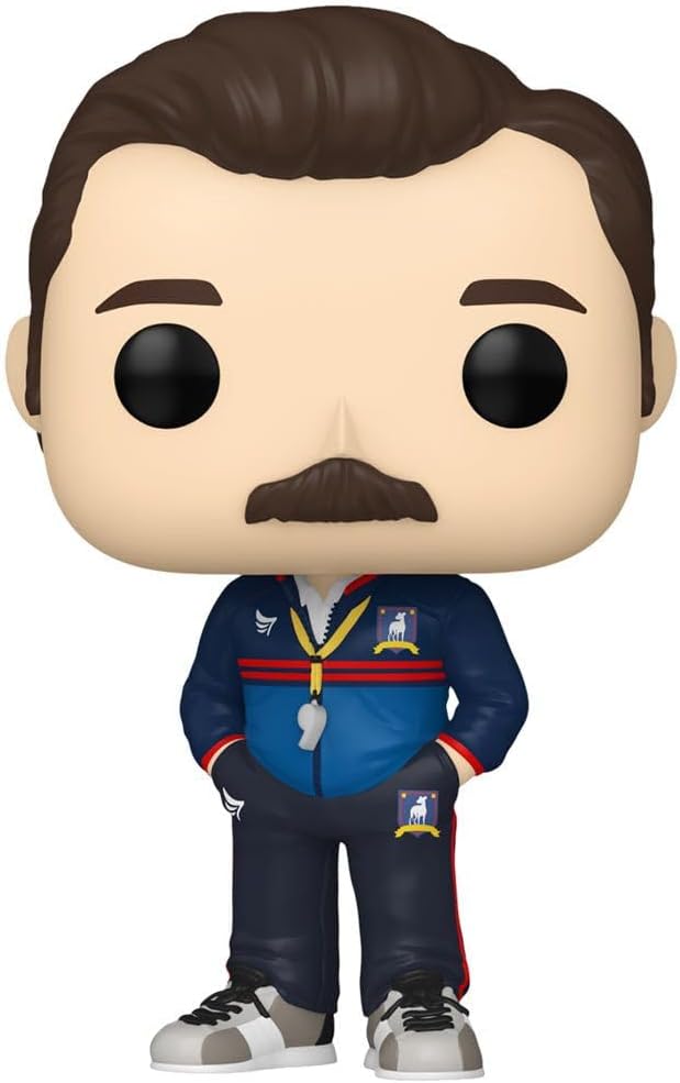POP TV: Ted Lasso - Ted Lasso Funko Vinyl Figure (Bundled with Compatible Box Protector Case), Multicolored, 3.75 inches