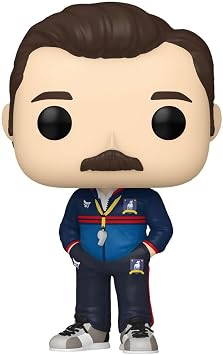 POP TV Ted Lasso - Ted Lasso Funko Vinyl Figure مجمعة مع علبة حامي صندوقية متوافقة، متعددة الألوان، 3.75 بوصة