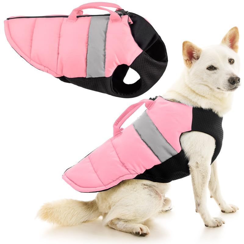 Image of Gooby Padded Vest Lift Dog Harness - Pink, Large