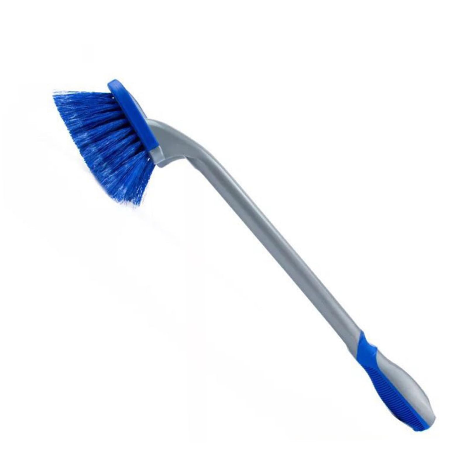 PLAFOPE Kit Spazzole Pulizia Pneumatici Auto 3 Pezzi Blu PVC Pp | Set 1 Spazzola Corta Cerchi, 1 Spazzola Corta Gomme, 1 Spazzola Lunga, per Veicoli e Imbarcazioni
