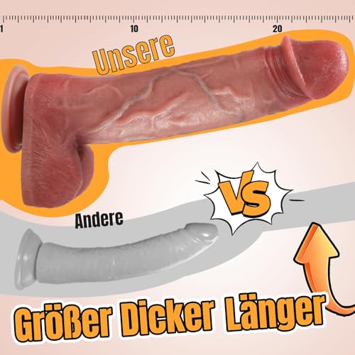 PRONFANS 28.5CM Realistischer Dildo Klassische Dildos Mit Starkem Saugnapf Sexspielzeug Analdildo Perfekt Echte Adern Und Erhabene Hoden Echte Penisnachbildung Sex Toy