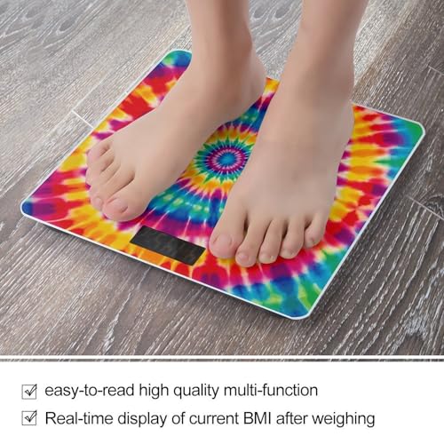 Báscula de Baño Digital con Diseño Tie Dye 400lb miniatura 5