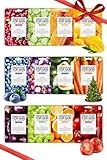 FARMSKIN Organic Face Mask, 12 pcs - Hydrating, Moisturizing, Brightening, Soothing, Cruelty-Free