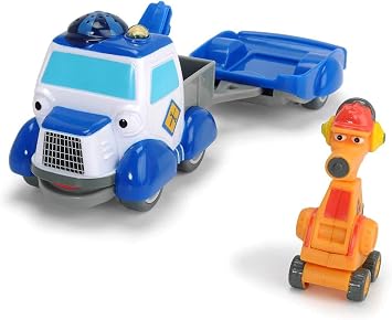 Dickie Toys - Heroes of The City, Andy Tow Truck Playset, The Tow Car with Light, Original Songs, Sounds and Freewheel Function, Includes Trading Card with Secret Code