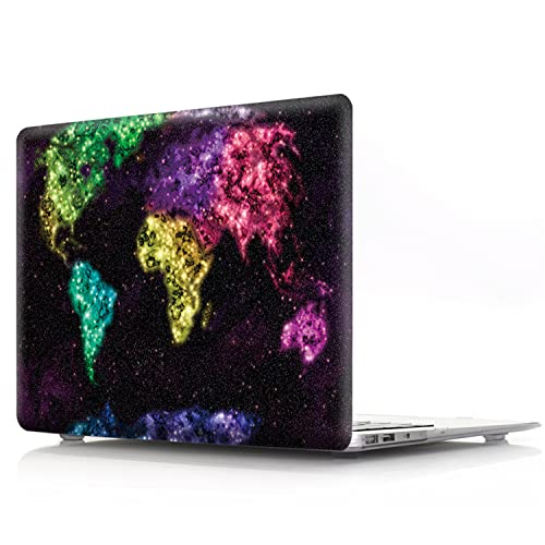 Coque MacBook Pro 16 JZ pour modèles M1 M2 M3 M4 A2991 A2485 avec protège-clavier Motif Carte