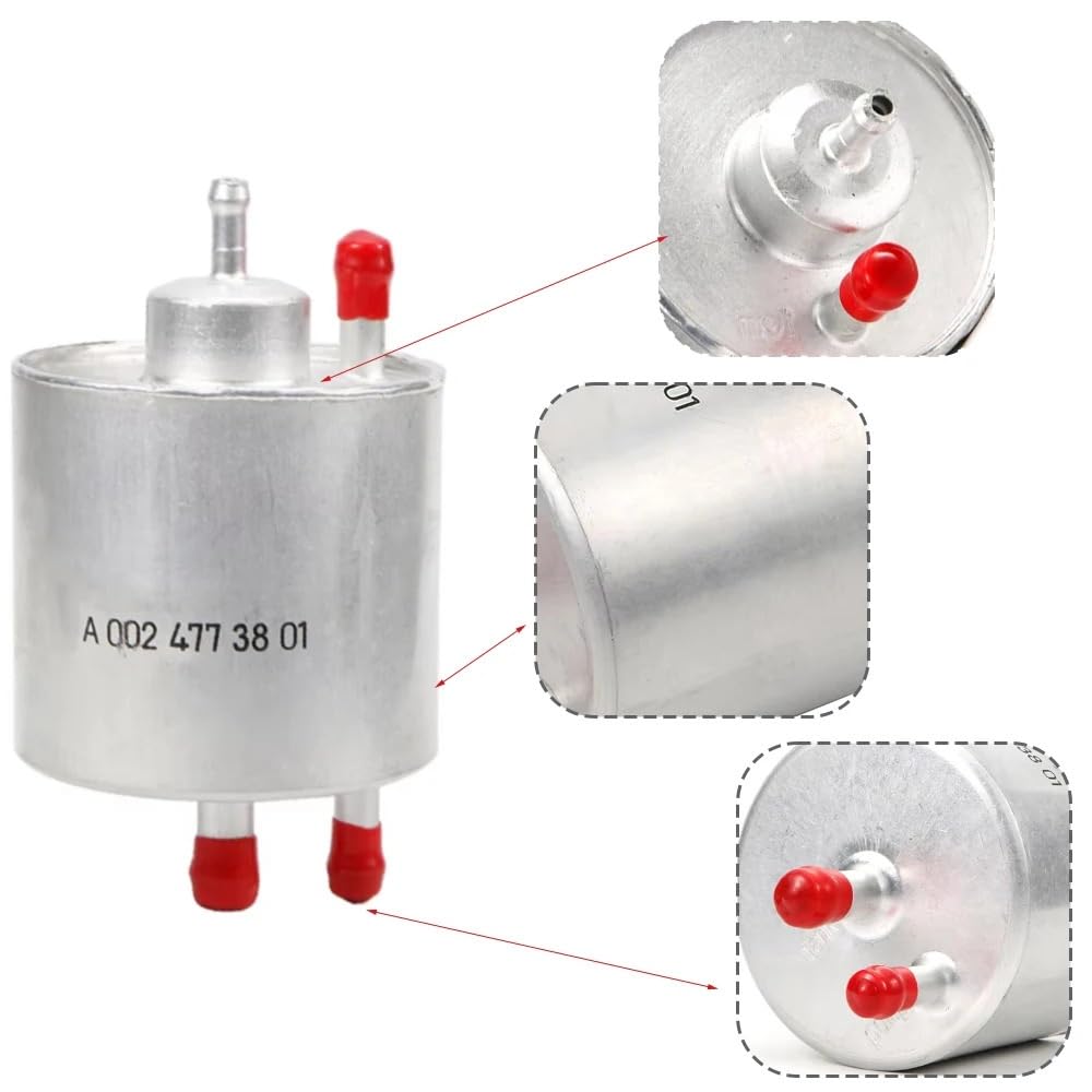 Filtro De Combustible Diésel para Coche A0024773801 Kit De Montaje De Filtro De Combustible para Coche Compatible con Mercedes Clase A W168 A 140/210 2001-2004 Vaneo 414 1.6 2002-2005
